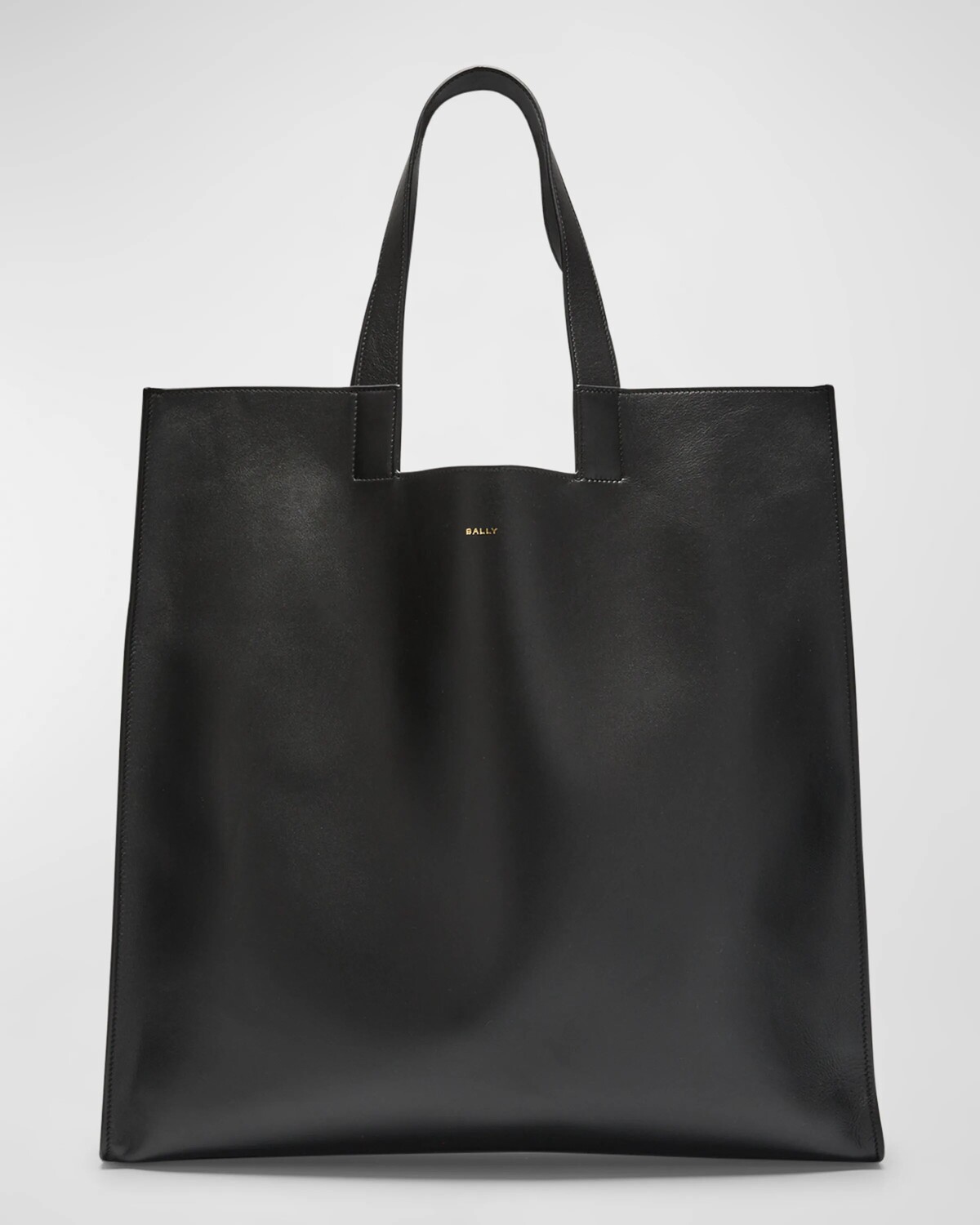 

Мужская легкая кожаная сумка-тоут Bally, цвет Black Oro