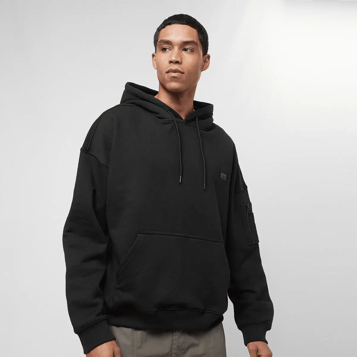 

Толстовка Alpha Industries Essentials RL Hoody, серый/черный