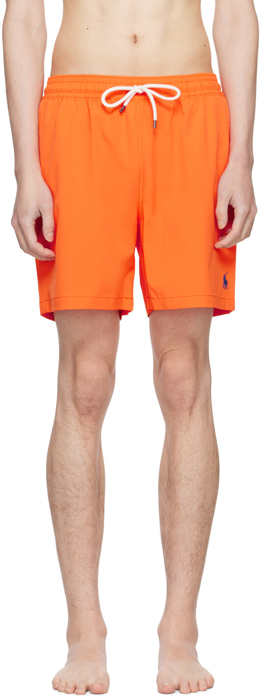 

Оранжевые шорты для плавания Traveler Polo Ralph Lauren, цвет Sailing orange