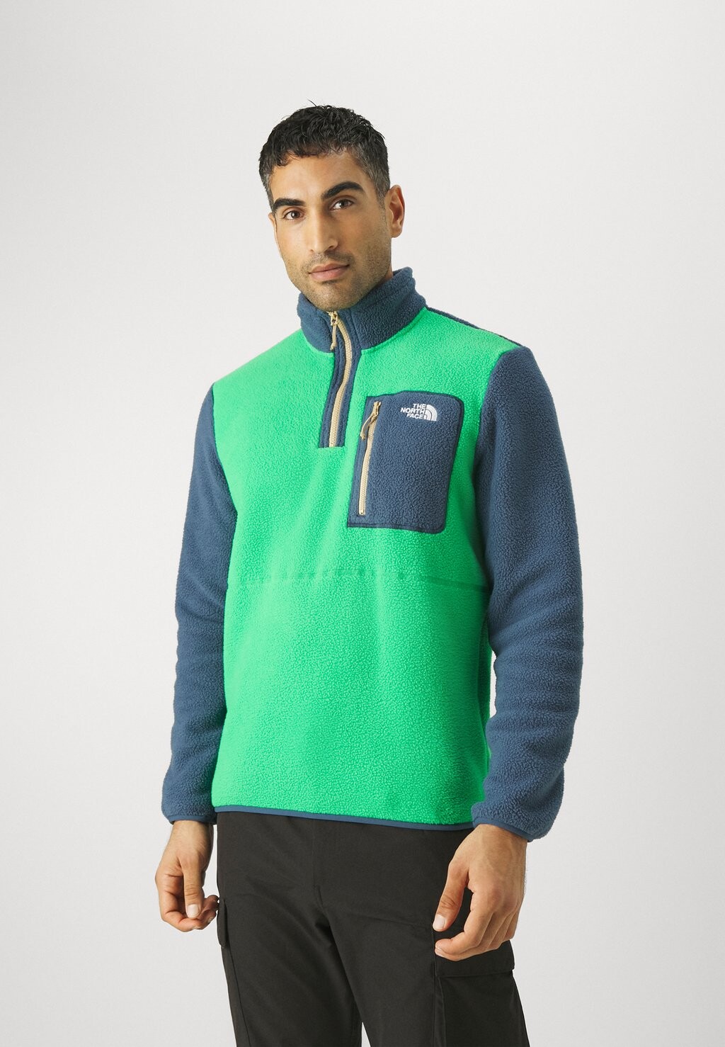 

Флисовая толстовка Yumiori ¼ Zip The North Face, цвет optic emerald/shady blue