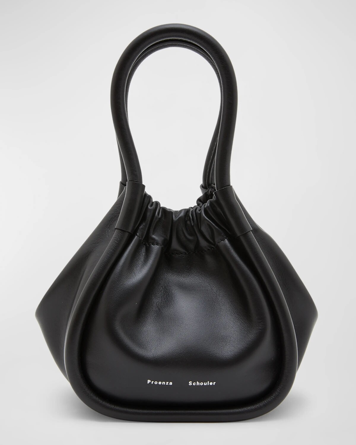 

Кожаная большая сумка XS со сборками Proenza Schouler, цвет Black