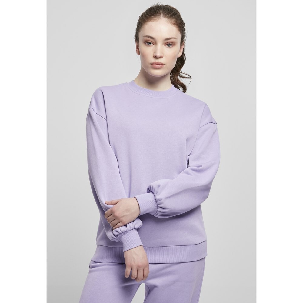 

Толстовка Urban Classics Organic Oversized Crew, фиолетовый