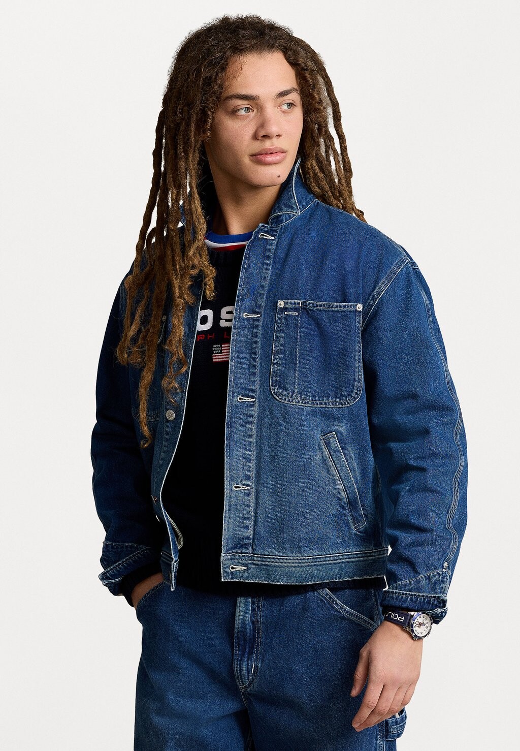 

Джинсовая куртка TRUCKER Polo Sport Ralph Lauren, синий деним