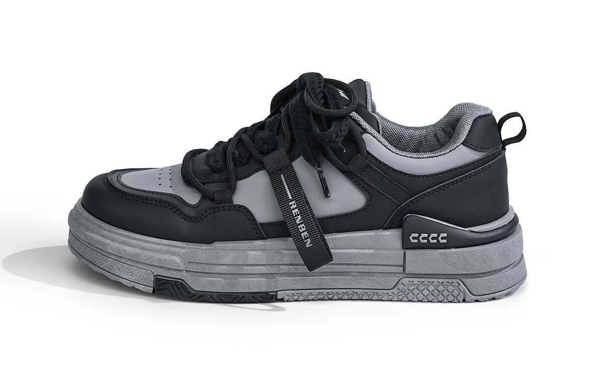 

Кроссовки RENBEN Skateboarding Shoes Men Low-top, бежевый/синий/серый
