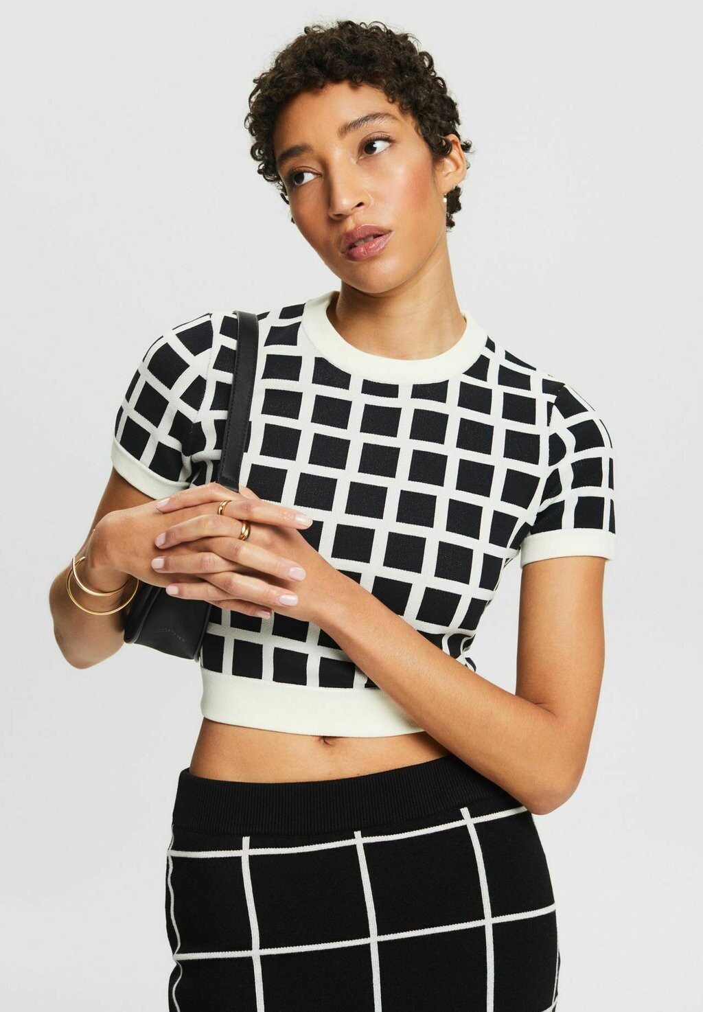 

Футболка с принтом Esprit, цвет black