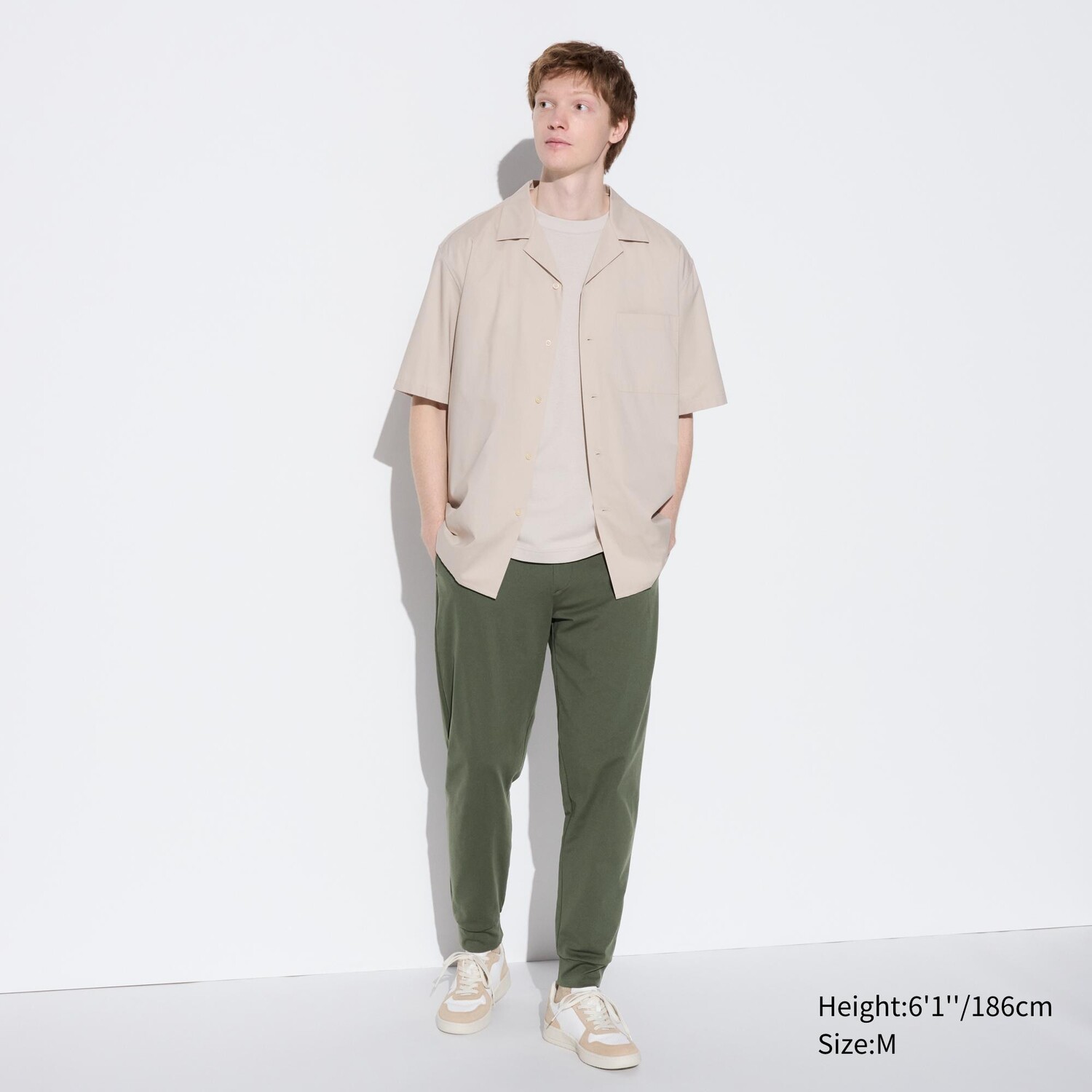 Джоггеры ultra stretch dry-ex (длинные) UNIQLO, оливковый брюки спортивные uniqlo ultra stretch dry ex joggers long оливковый