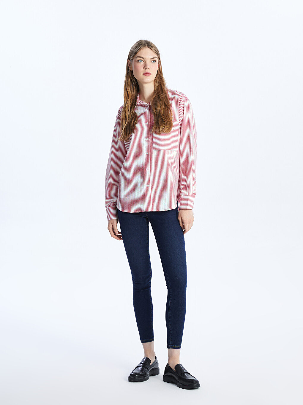 

Супероблегающие женские джинсовые брюки LCW Jeans, темное родео