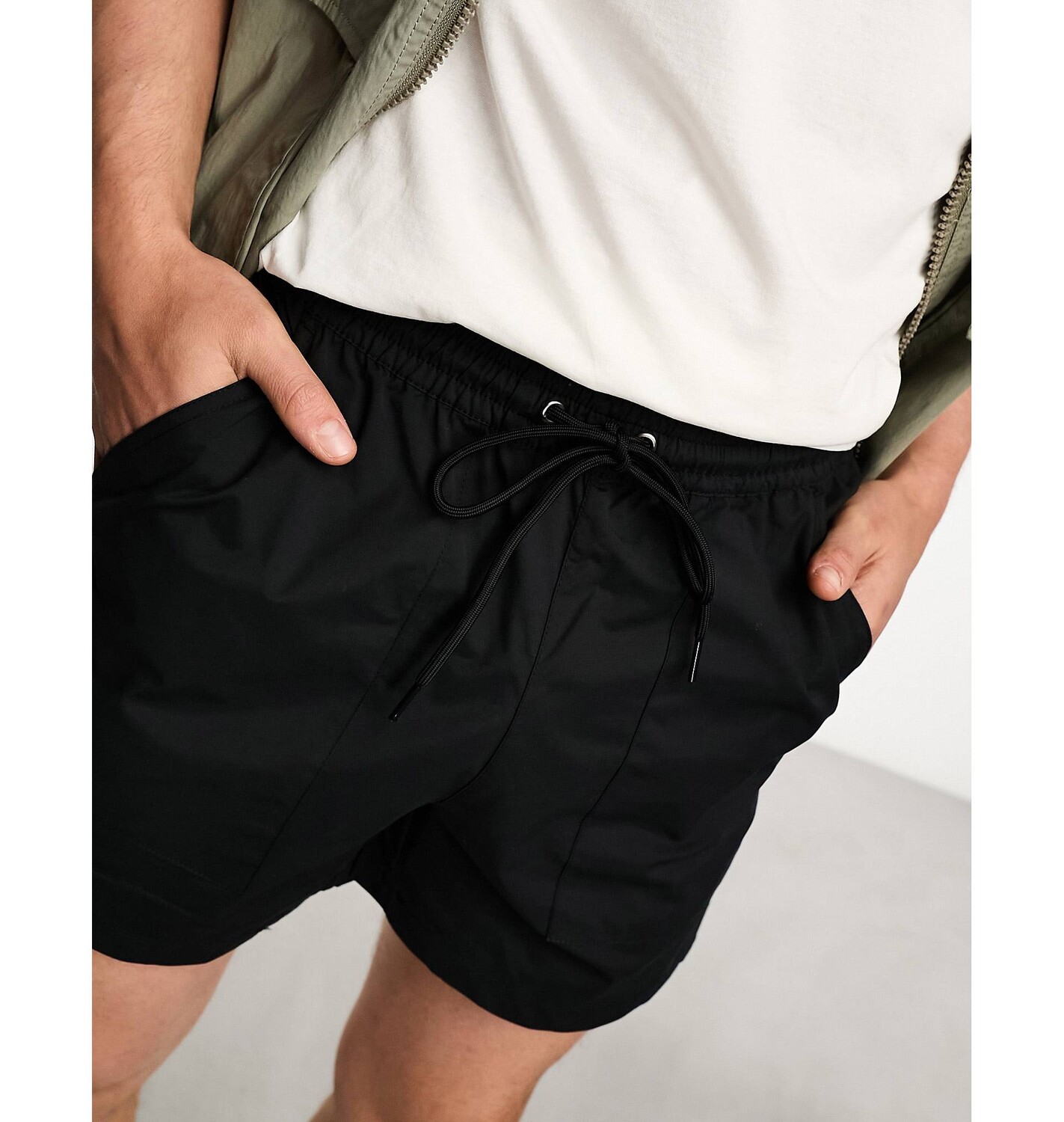 

Черные нейлоновые шорты для волейбола PacSun chad