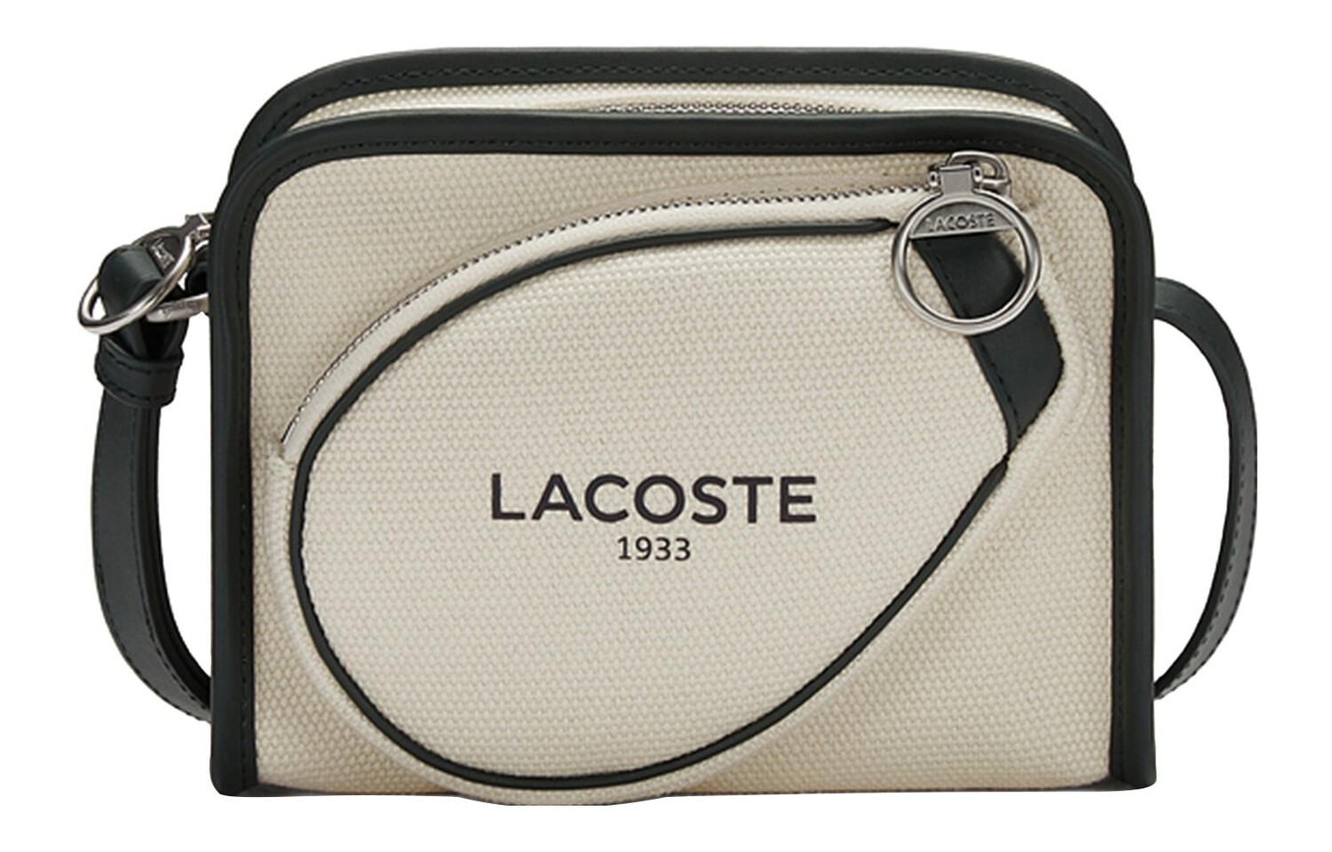 

Сумка через плечо унисекс LACOSTE, Milky white/emerald green