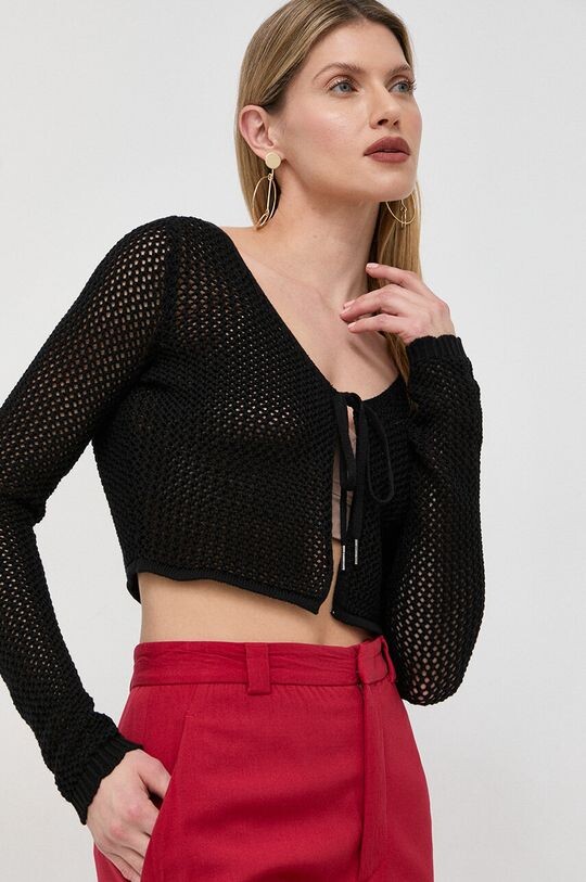 

Хлопковый кардиган Guess, черный