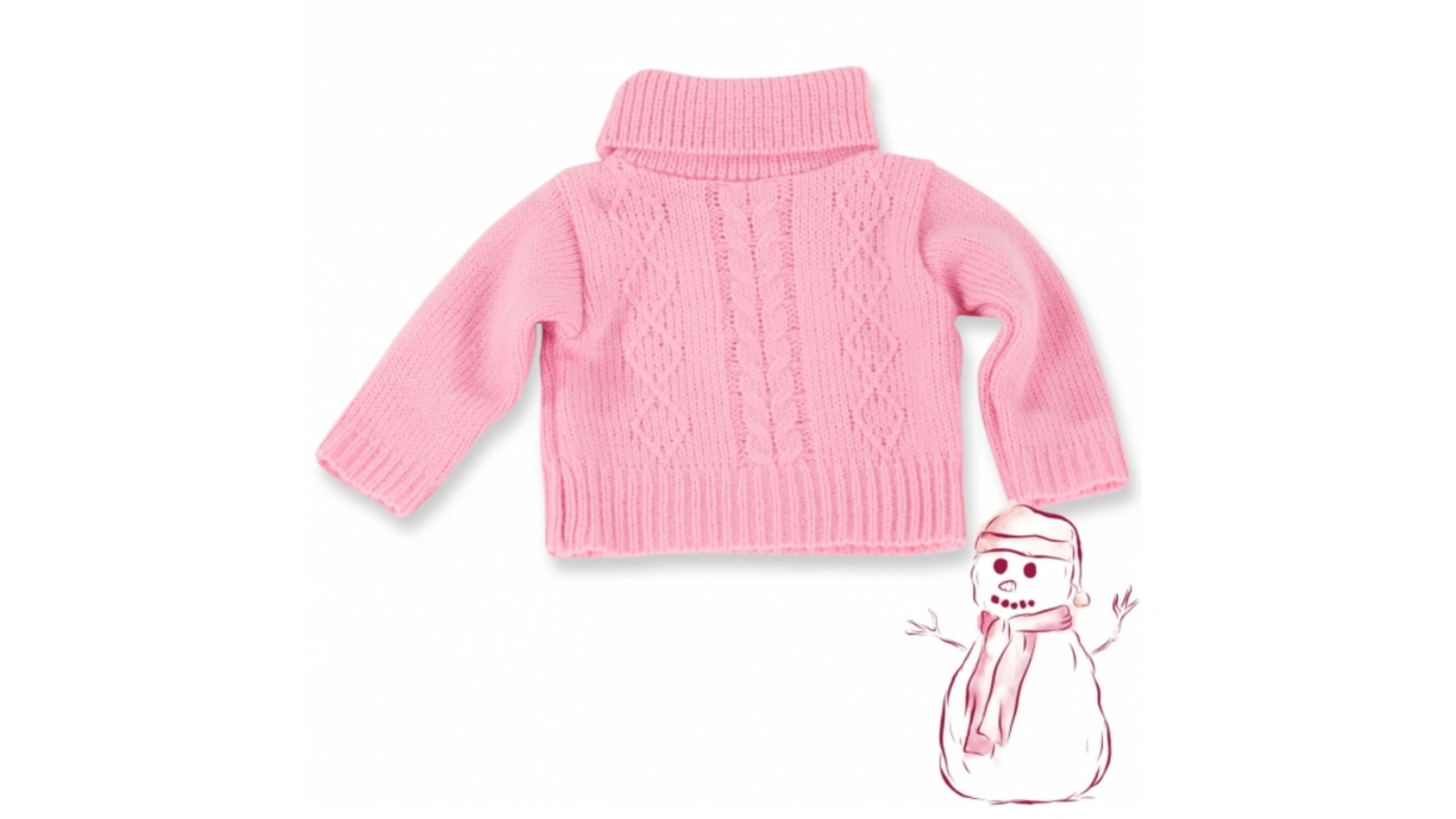 Размер косичек свитера м/л/хl Götz Puppenmanufaktur свитер размер 42 48 розовый