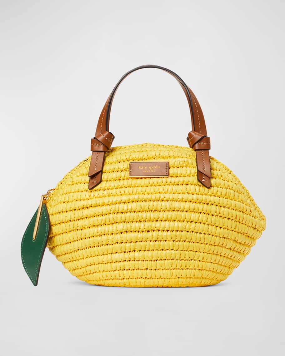 

Соломенная сумка через плечо с леопардовым принтом kate spade new york