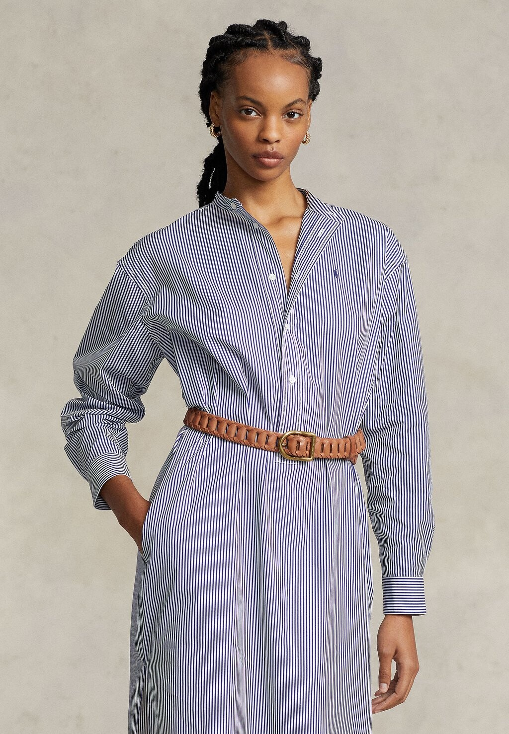 

Платье-рубашка Long Sleeve Dress Polo Ralph Lauren, цвет white/fall royal
