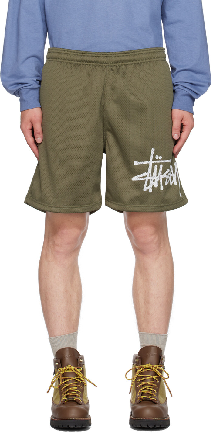 

Хаки Шорты на кулиске Stussy