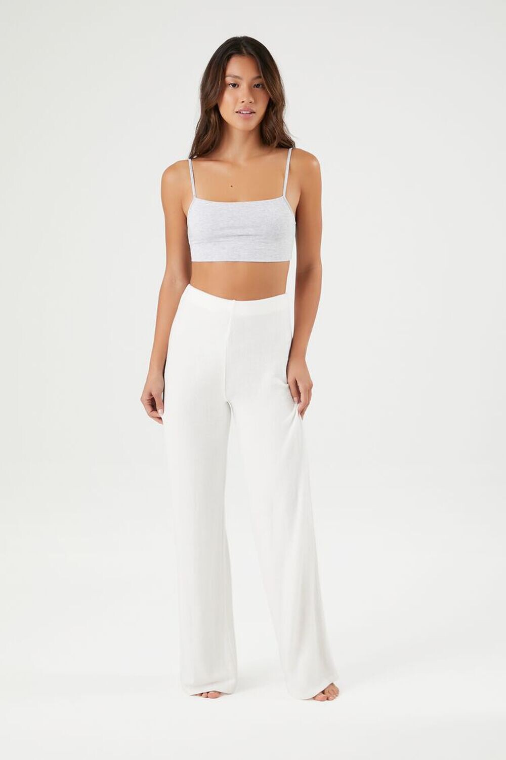 

Широкие пижамные брюки Forever 21, слоновая кость, Бежевый