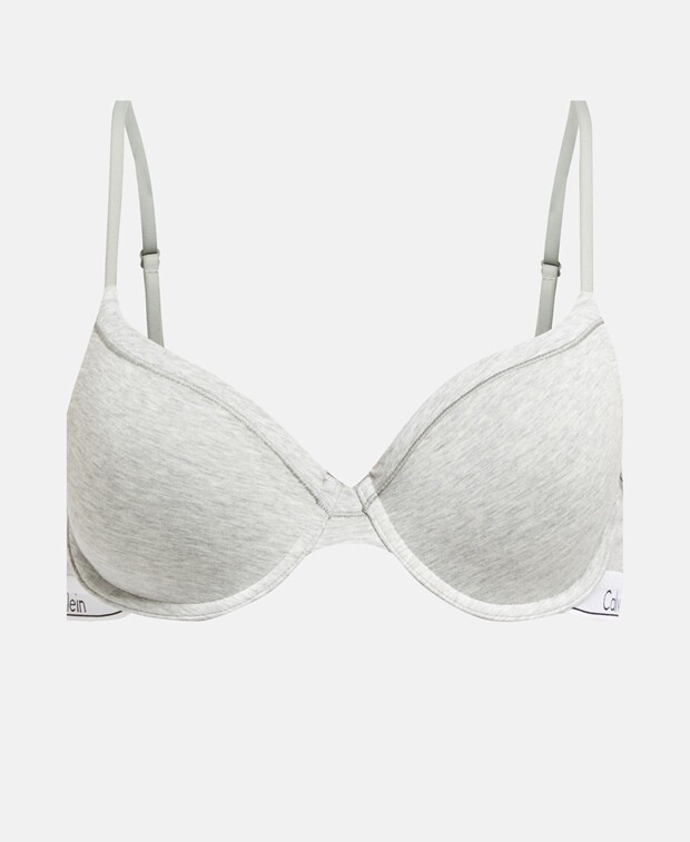 

Бюстгальтер на косточках, чашка B Calvin Klein Underwear, светло-серый