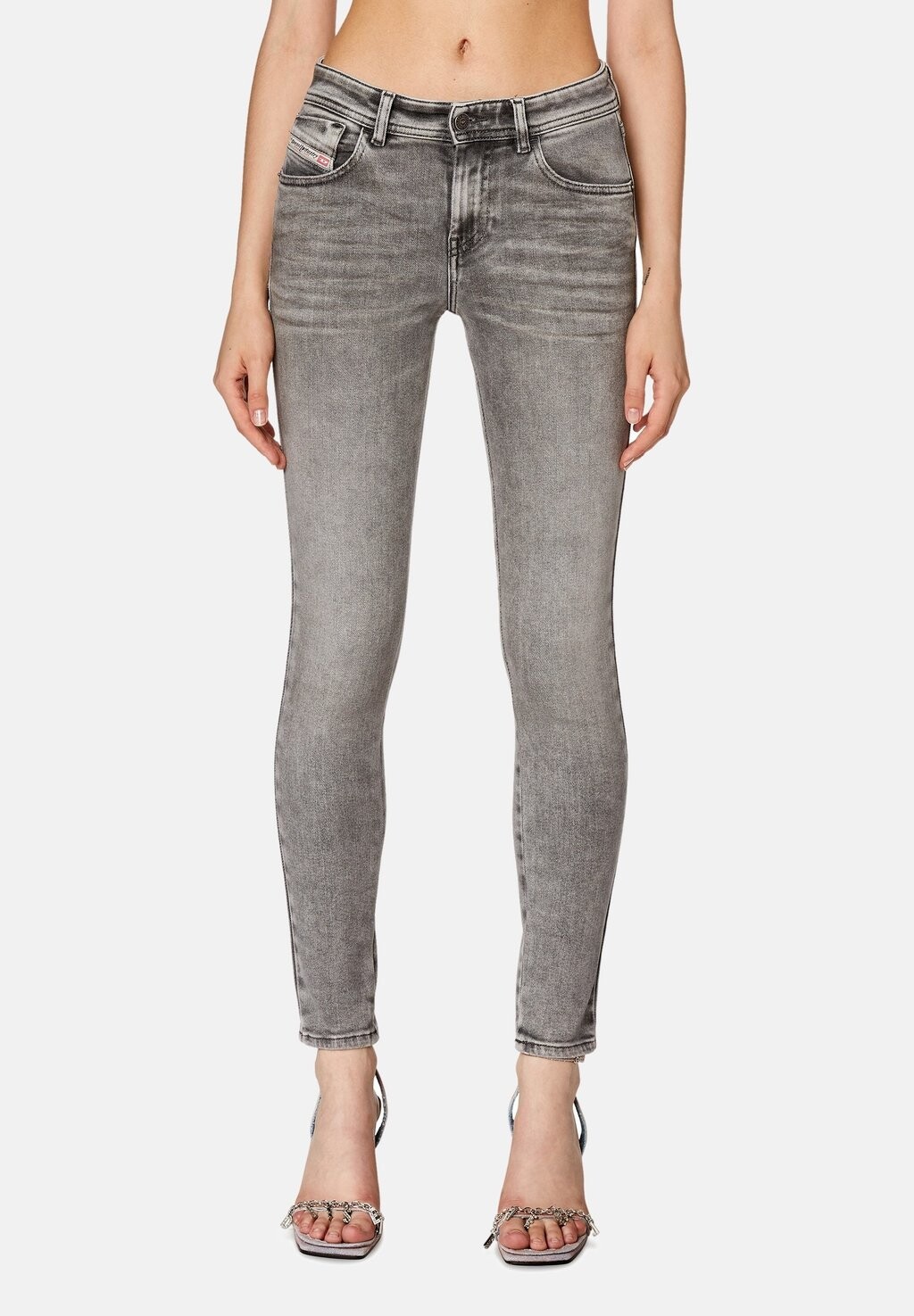 

Джинсы Skinny Fit Super 2017 Slandy Diesel, цвет grey