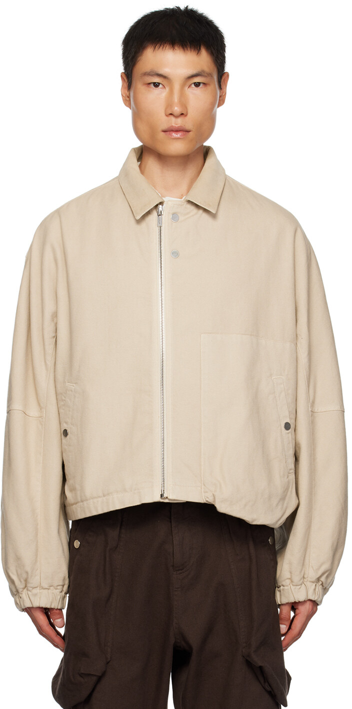 

Бежевая легкая куртка Le Chouchou Le Blouson Trivela Jacquemus, Бежевый