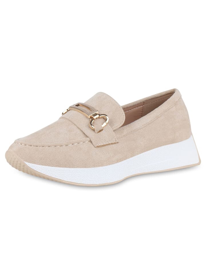 

Низкие кроссовки VAN HILL Slip Ons Aria, бежевый