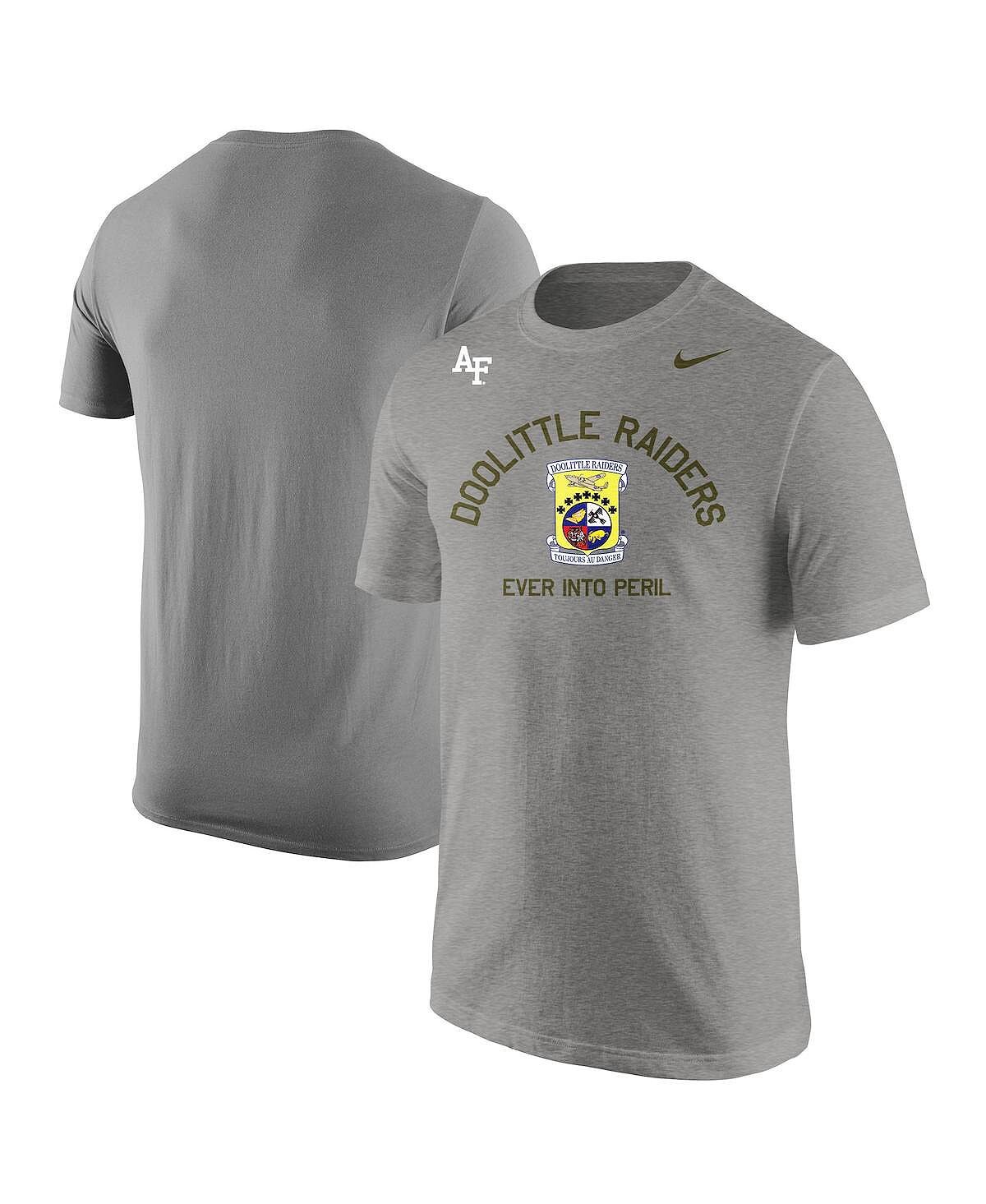 

Мужская футболка Heather Grey Air Force Falcons Rivalry Badge Core Nike