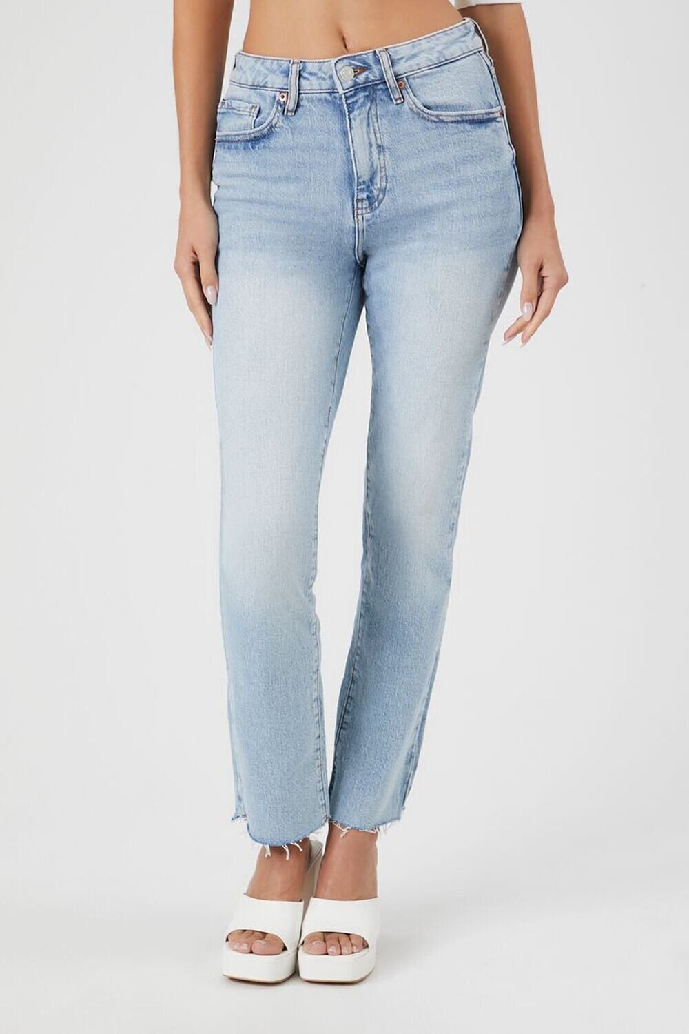 

Прямые джинсы из эластичного денима Forever 21, деним