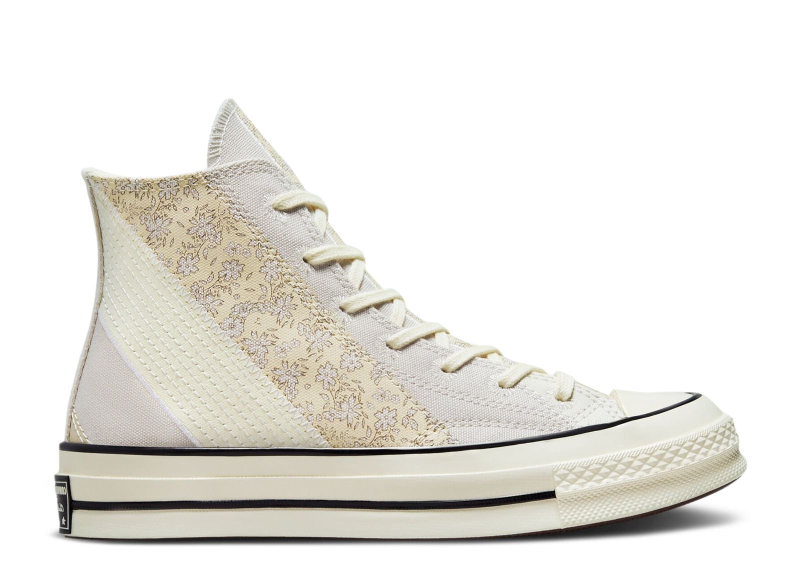 

Кроссовки Converse Wmns Chuck 70 High 'Embroidered Floral - Pale Putty', кремовый, Бежевый