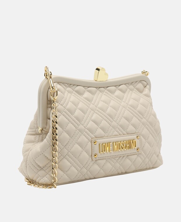

Кожаная сумка через плечо Love Moschino, белый