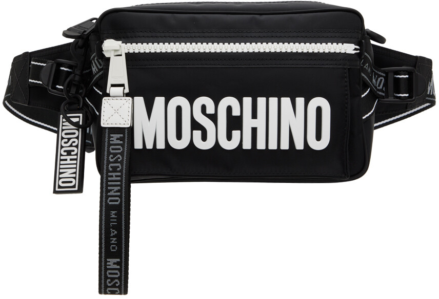 

Черный клатч с логотипом Moschino, цвет Black