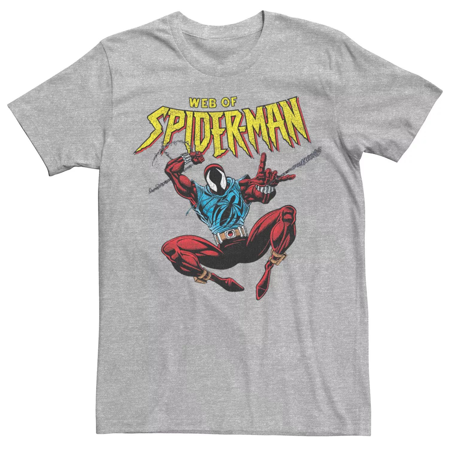 Мужская футболка с портретом Marvel Spider-Man Web Of Spider-Man Licensed Character мужская футболка spider man m зеленый