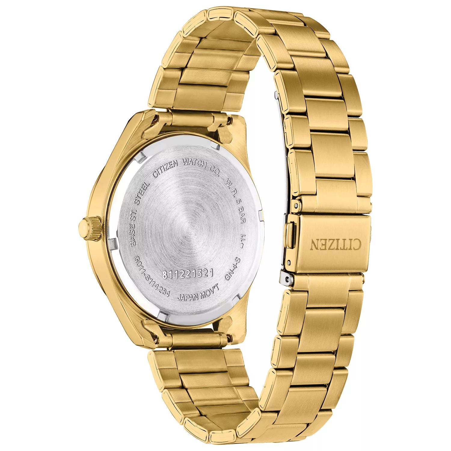 Мужские часы из нержавеющей стали золотистого цвета с синим циферблатом - BI1032-58L Citizen часы citizen eu6096 58l