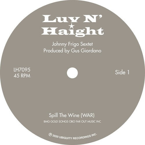 

Сингл 7" Frigo, Johnny: Spill The Wine / Scorpio