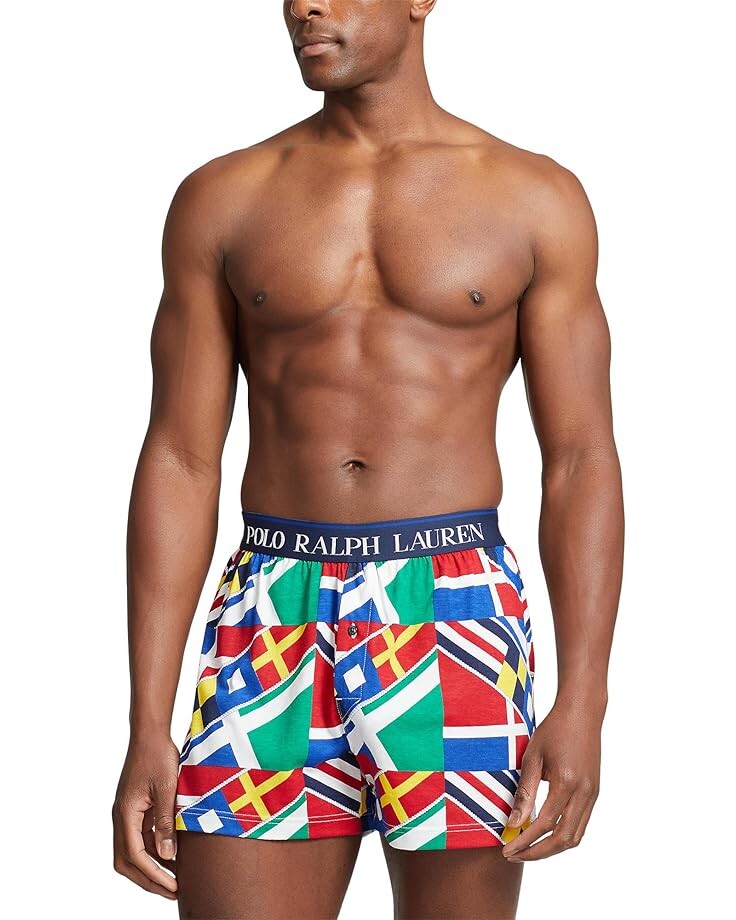 

Боксеры Polo Ralph Lauren Exposed Waistband Knit, цвет Multi