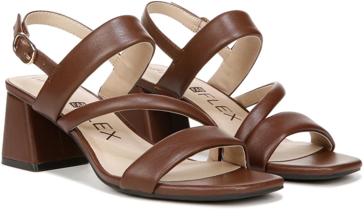 

Сандалии LifeStride Celia Slingback Strappy Dress Sandals, цвет Cocoa Brown
