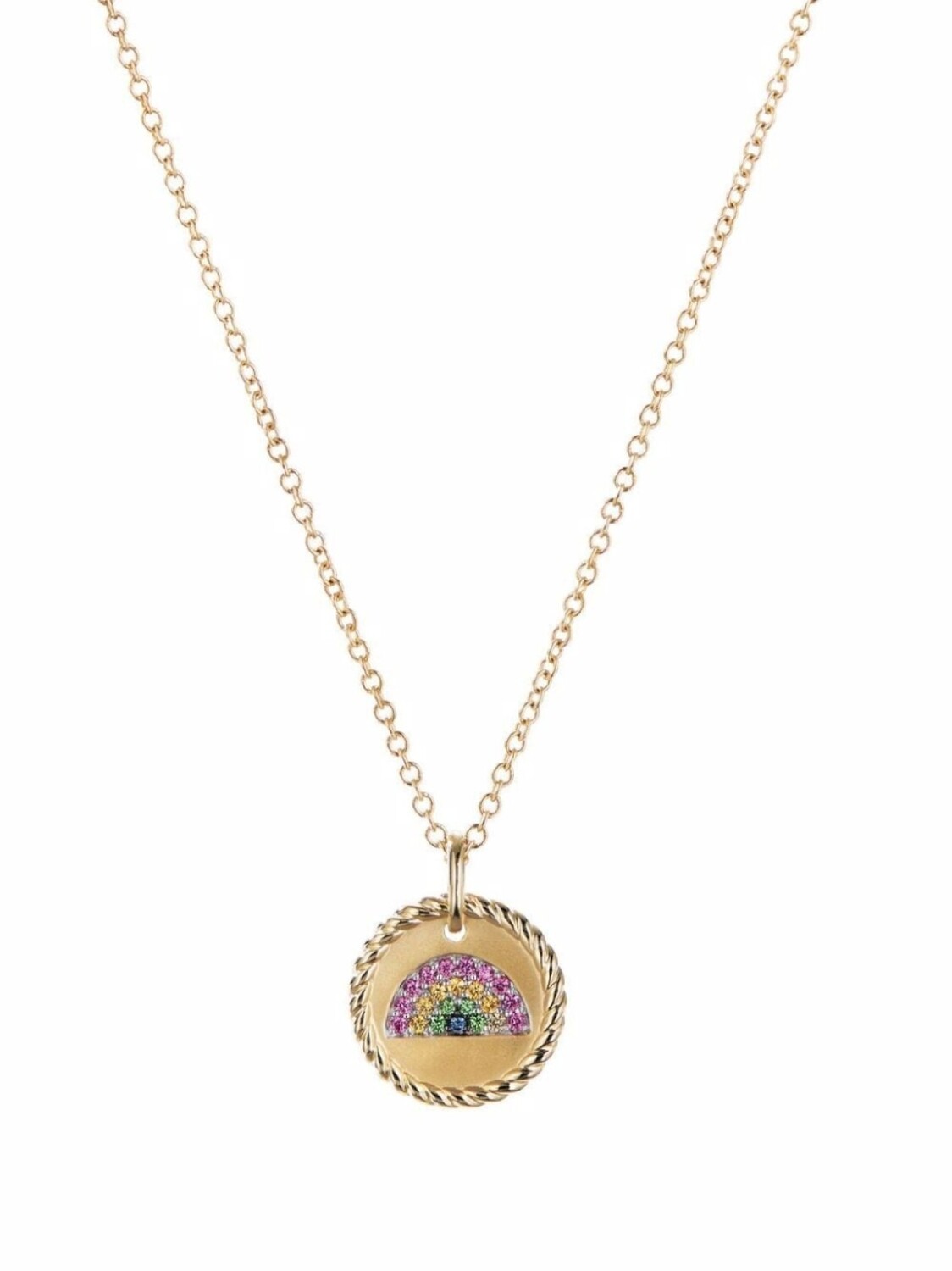

Колье Rainbow Collectible из желтого золота с сапфирами David Yurman, золотой