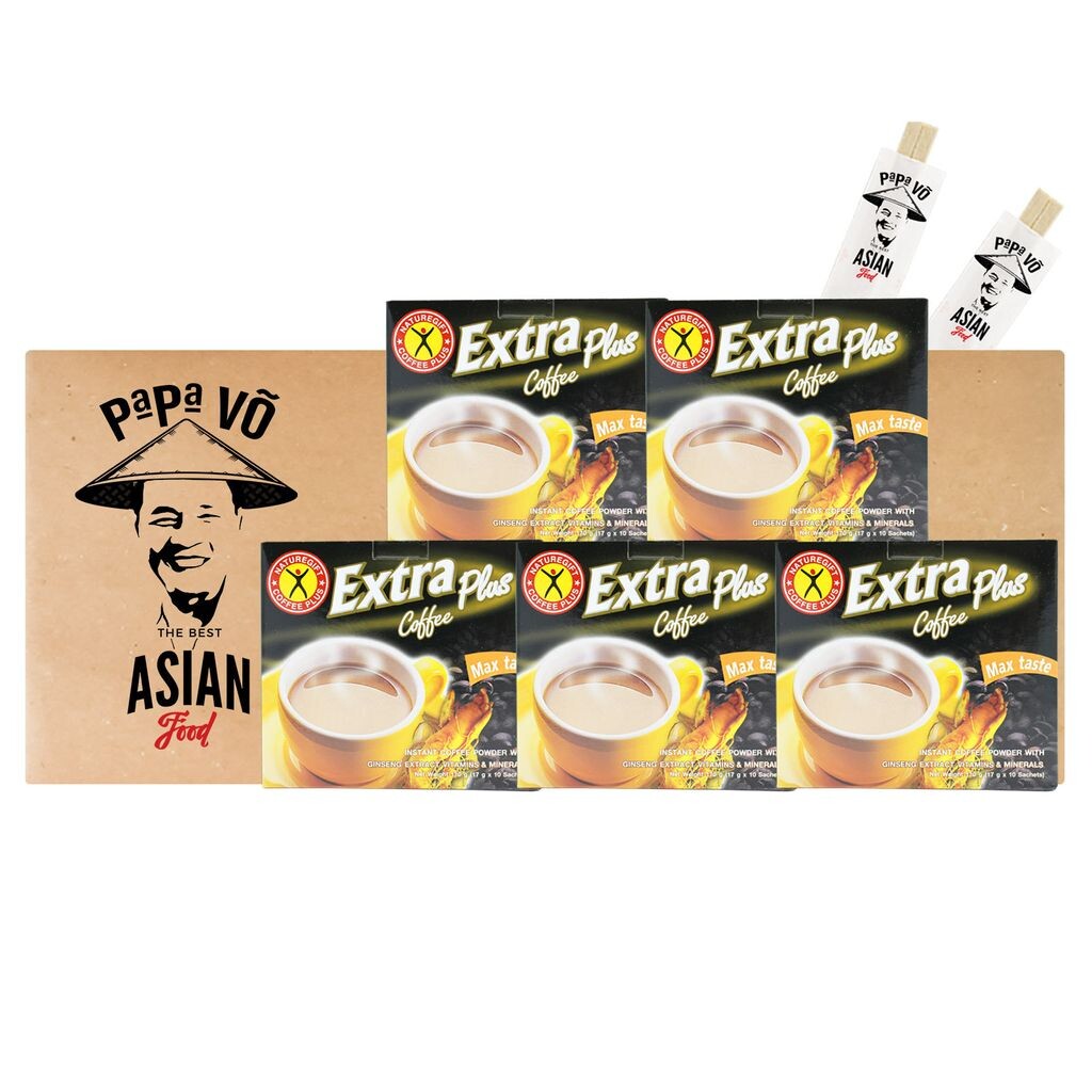 

5x170 г Сухая кофейная смесь Instant Extra Plus с экстрактом женьшеня Naturgift