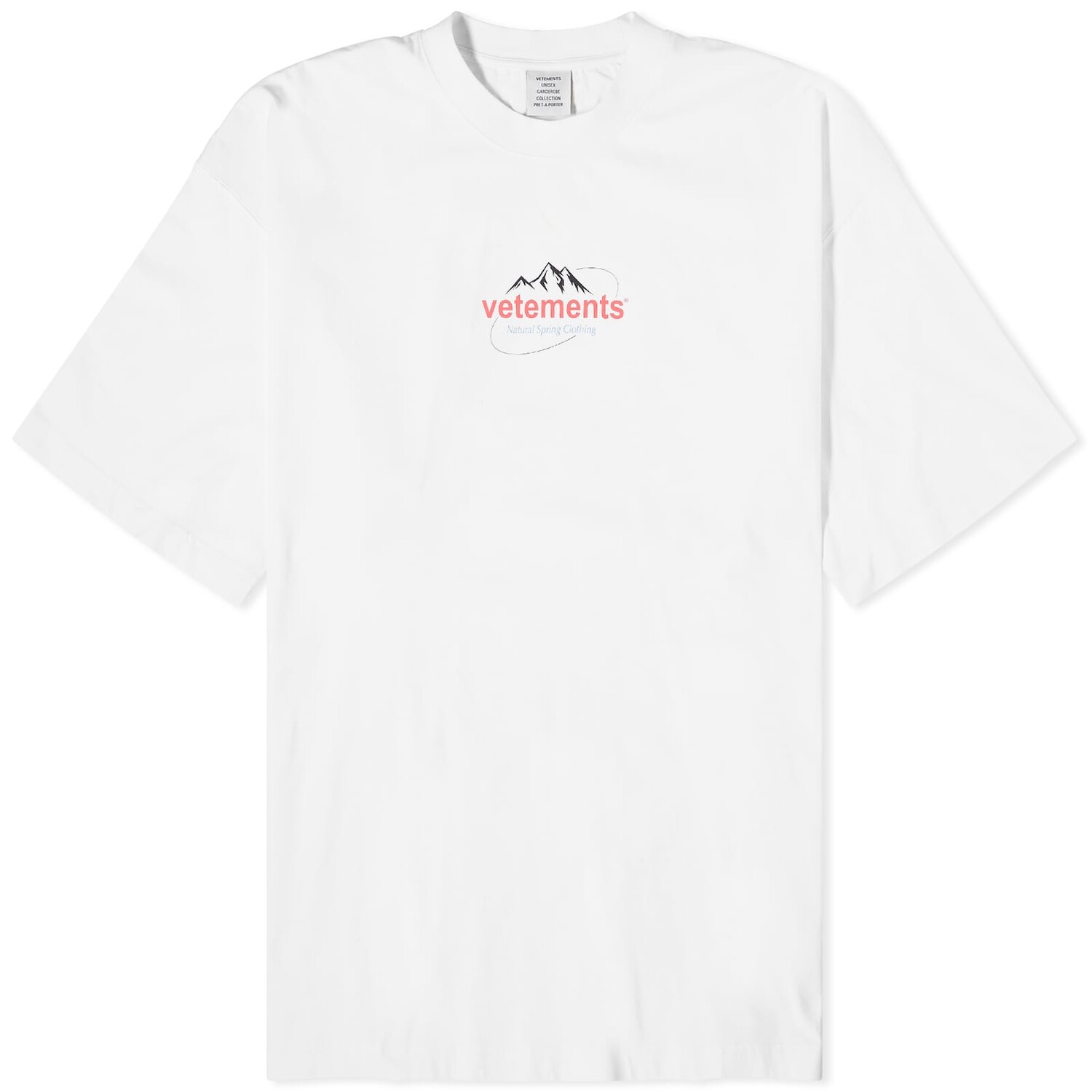 

Футболка Vetements Spring Water Logo, белый