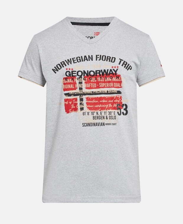 

Футболка Geographical Norway, цвет Medium Grey