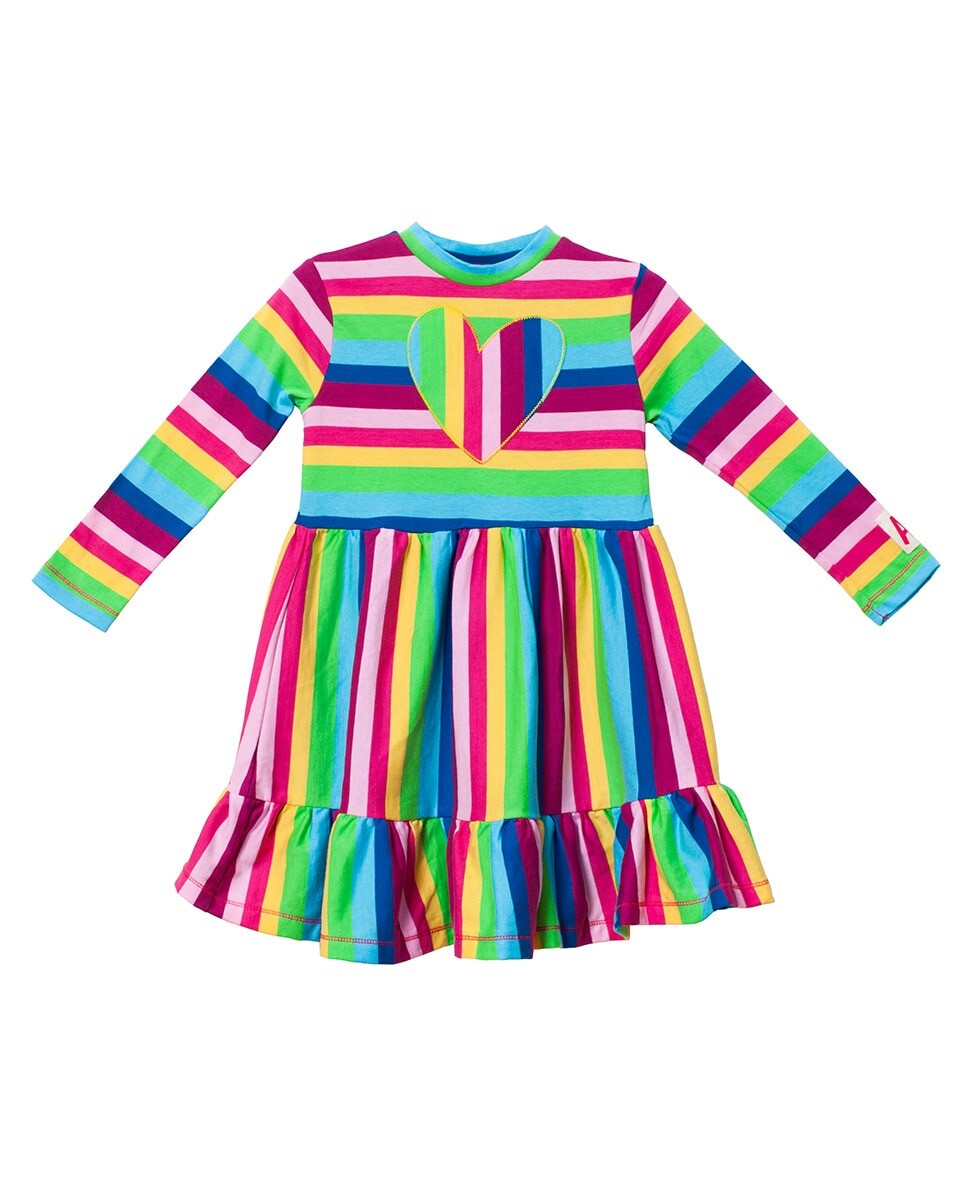 

Платье для девочки с разноцветными полосками AGATHA RUIZ DE LA PRADA, мультиколор