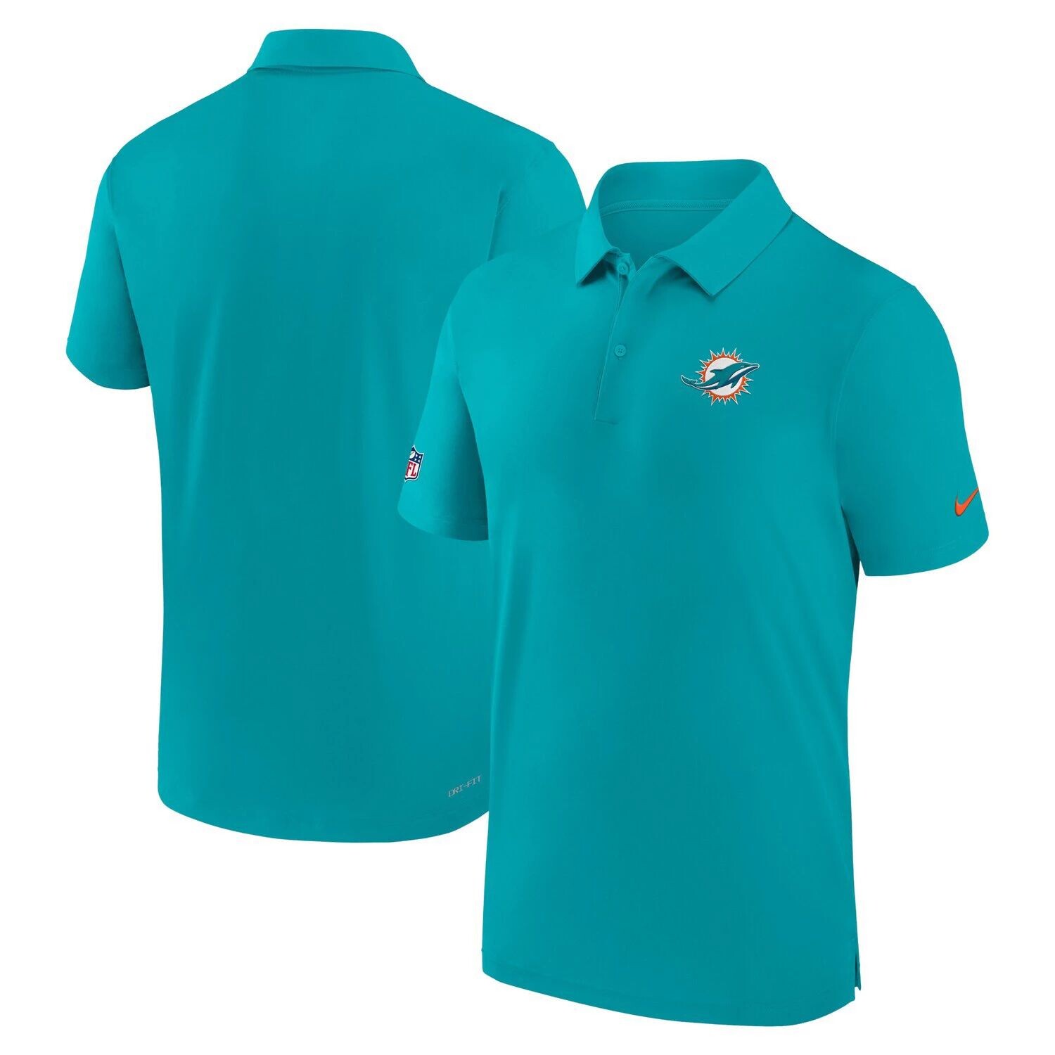 

Мужская поло Aqua Miami Dolphins Sideline Coach Performance Nike