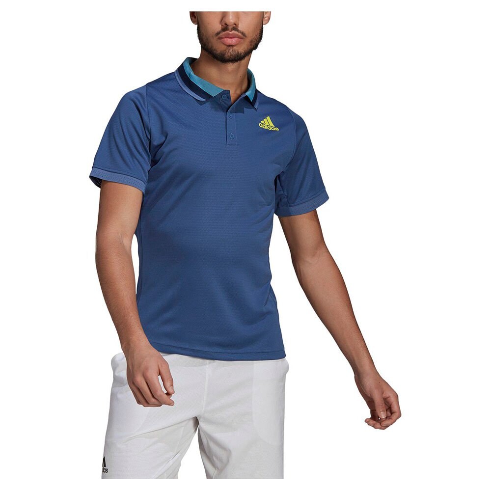 

Поло с коротким рукавом adidas Tennis FreeLift Primeblue Heat Ready, синий