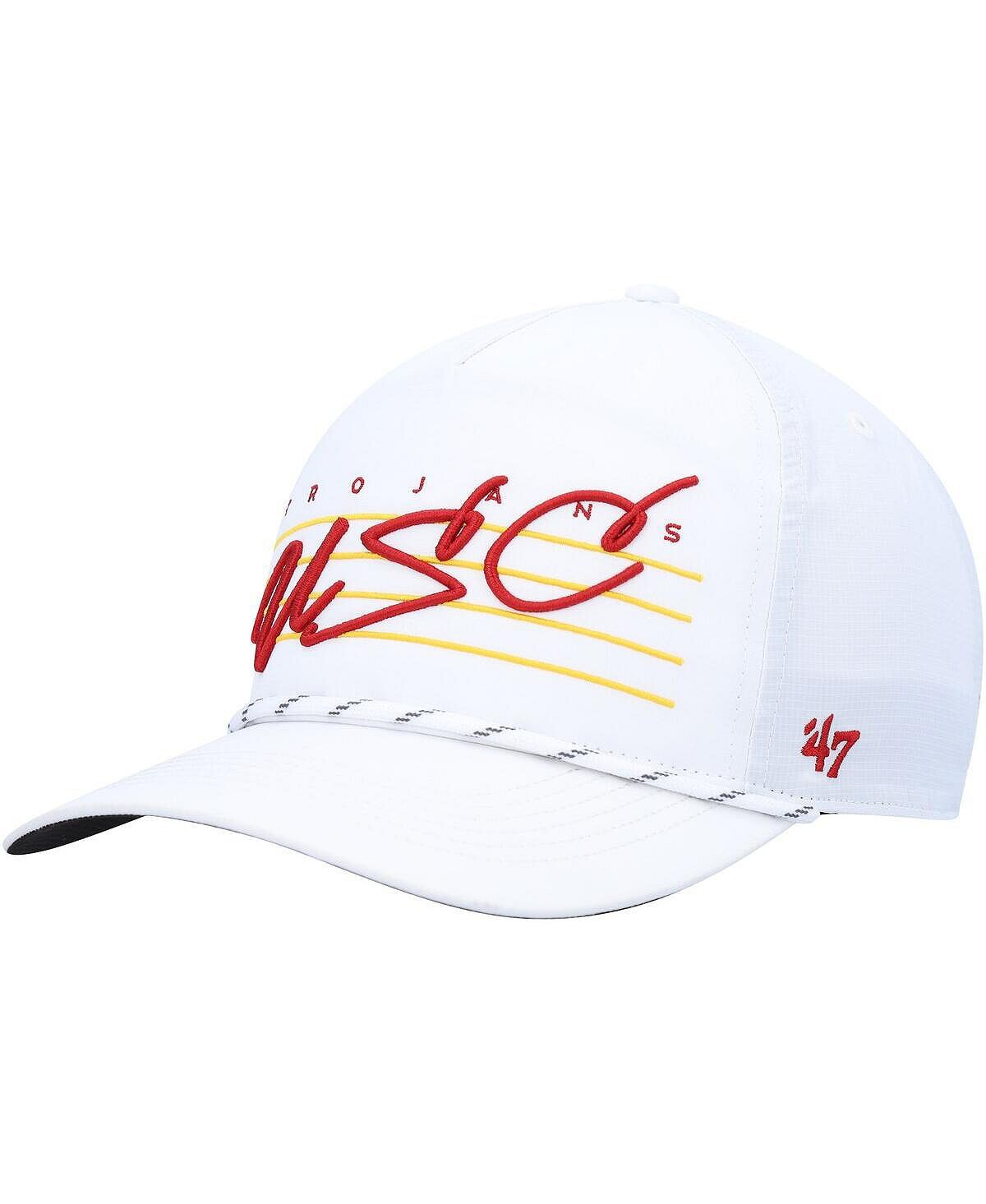 

Мужская белая кепка USC Trojans Downburst Hitch Trucker Snapback '47 Brand