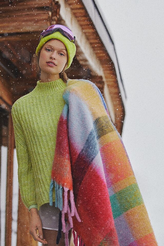 

Шапка Anthropologie уличного стиля, желтый