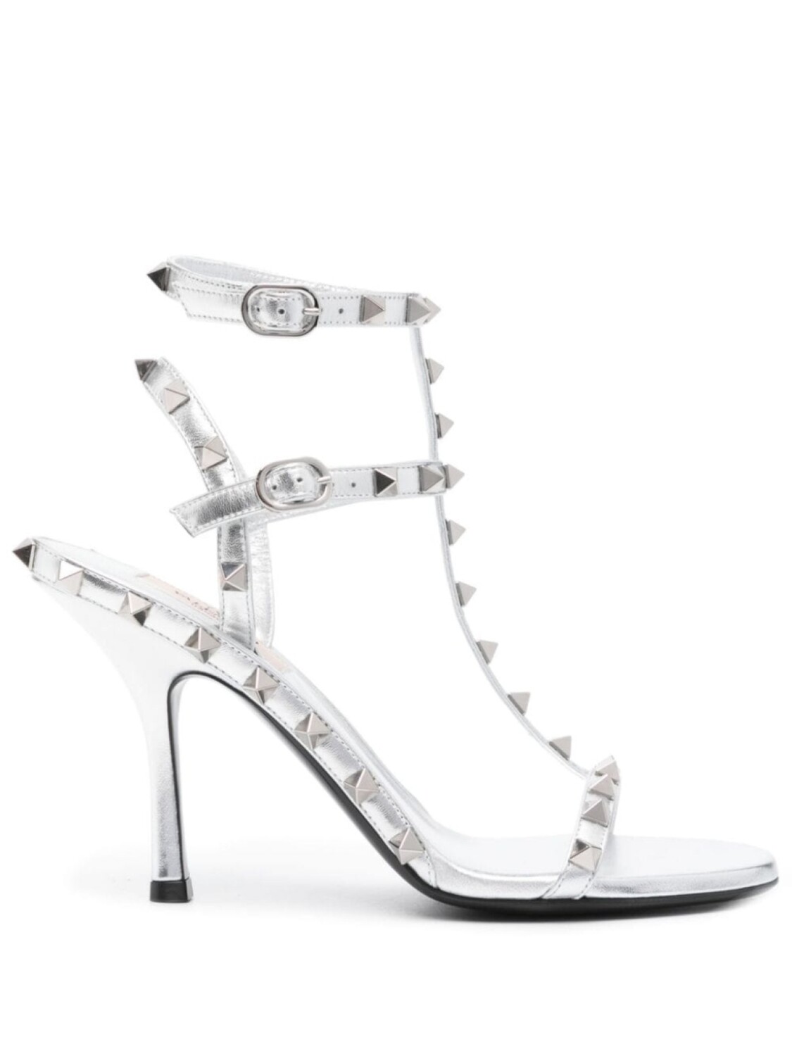 

Valentino Garavani босоножки Rockstud 100, серебристый