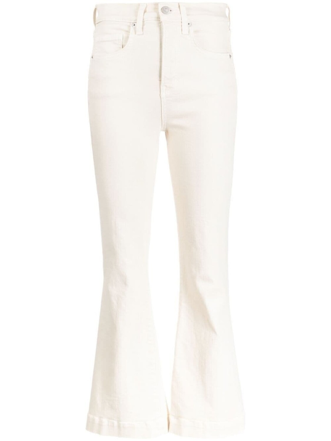 

Veronica Beard high-rise Carson flared jeans, белый