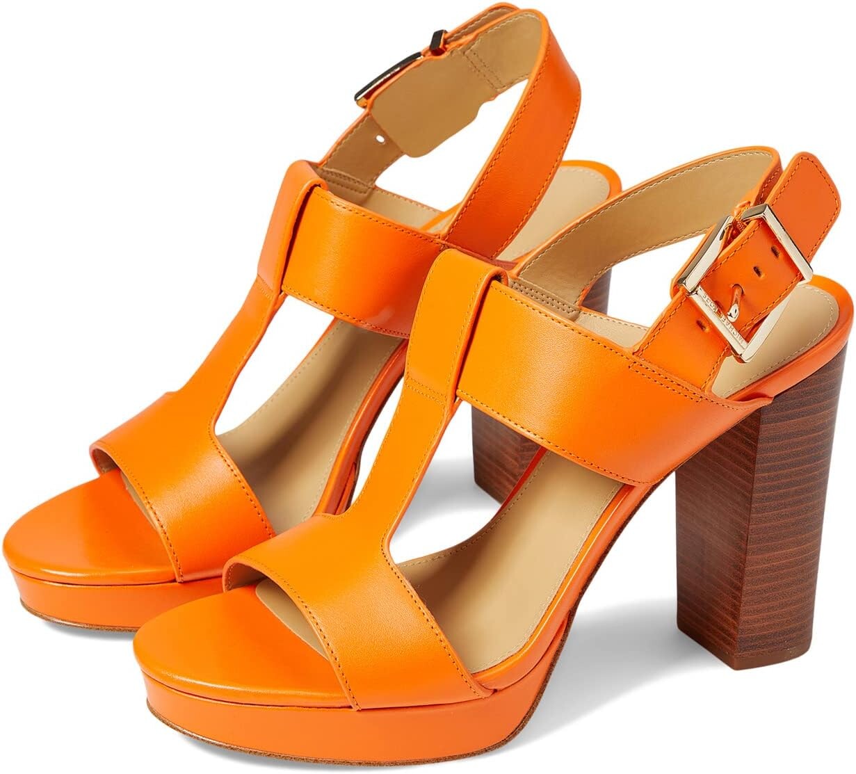 

Босоножки Becker T Strap MICHAEL Michael Kors, абрикос