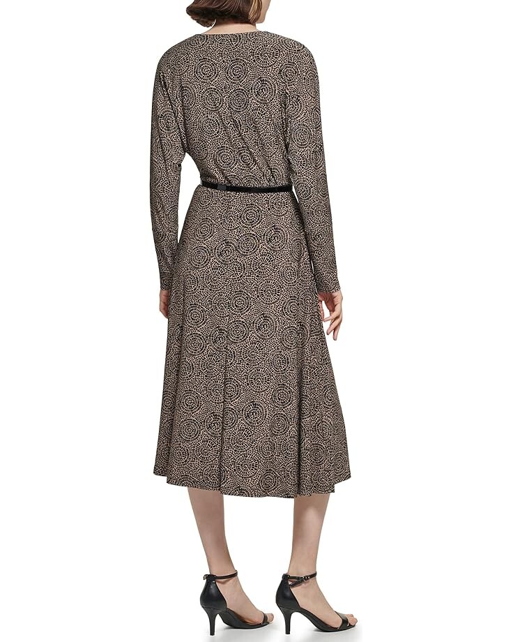 

Платье Tommy Hilfiger Matt Jersey Coblestone Dress with Belt, цвет Mushroom/Black
