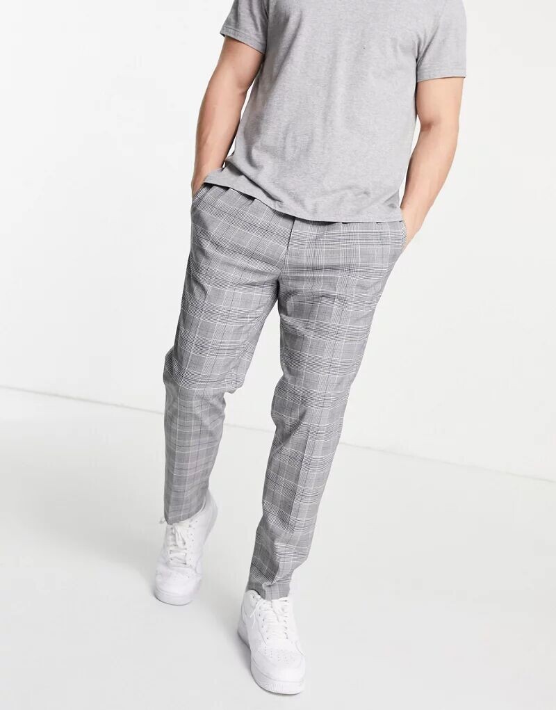 

Брюки в клетку River Island со складками