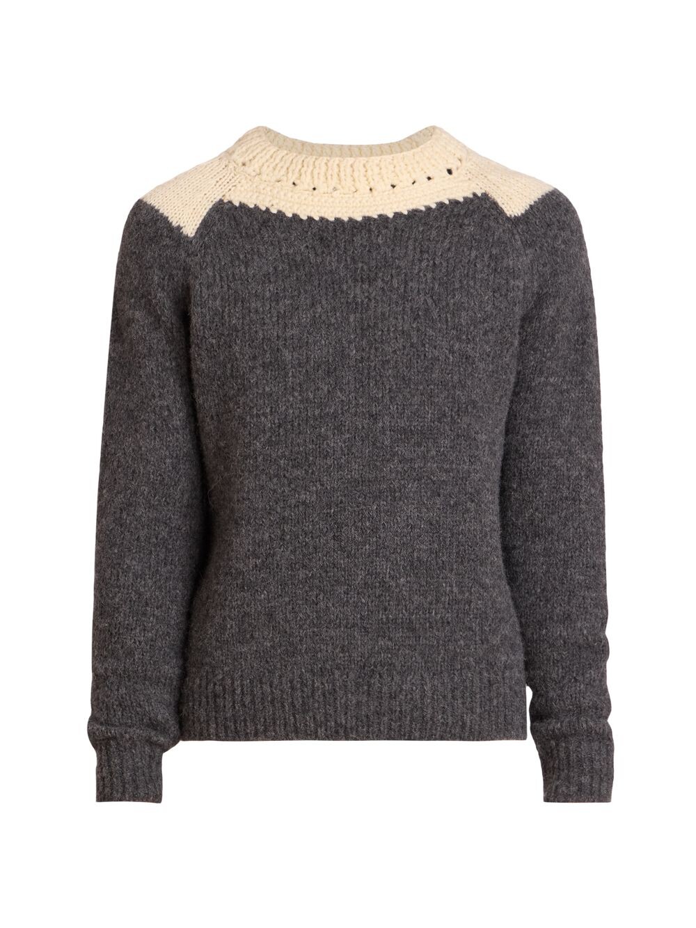 

Вязаный крючком свитер Morgan из смеси альпаки и альпаки Dries Van Noten, серый