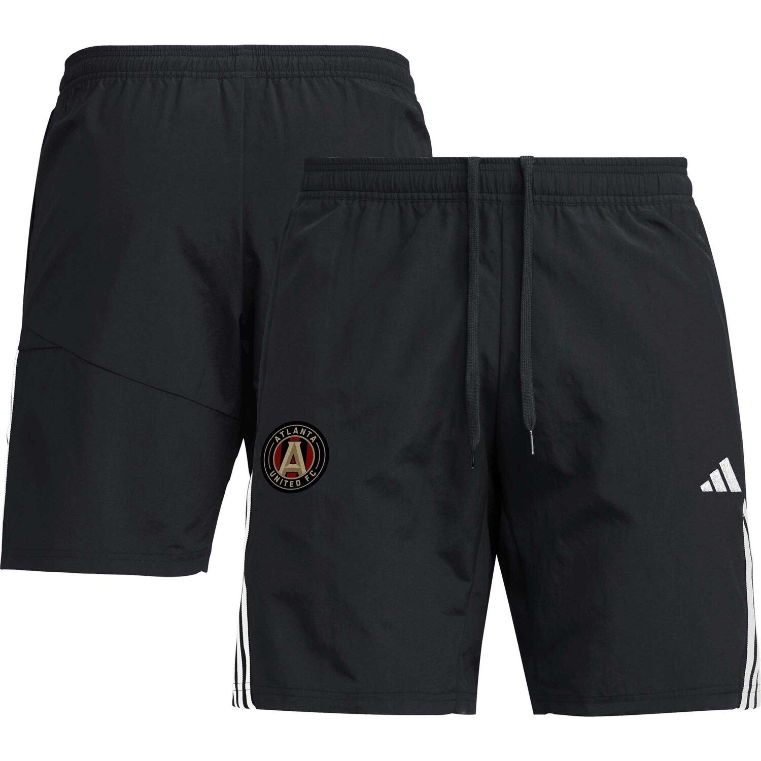 Мужские черные шорты Downtime Atlanta United FC adidas мужские черные тренировочные шорты aeroready для тренировок atlanta united fc 2023 adidas