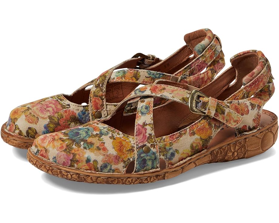 Туфли на плоской подошве Josef Seibel Rosalie 13, цвет Beige/Multi Blossom